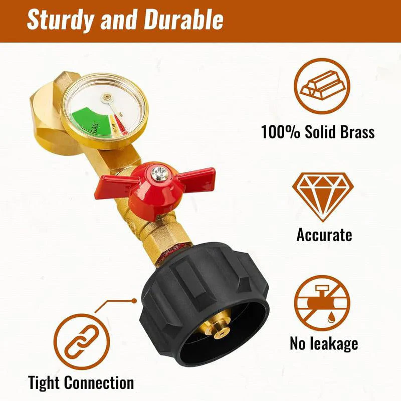🚀50% de réduction pour une durée limitée🔥 Amérique du Nord qcc propane Inflatable Band Night Light Band robinet à boisseau sphérique gaz Tank Gas joint🔧✨ - Image 7