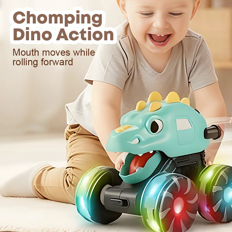 📢📢60 % DE RÉDUCTION !!!Voiture jouet dinosaure avec lumières, appuyez et partez🎁 - Image 4