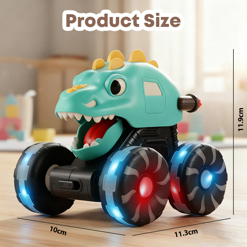 📢📢60 % DE RÉDUCTION !!!Voiture jouet dinosaure avec lumières, appuyez et partez🎁 - Image 7