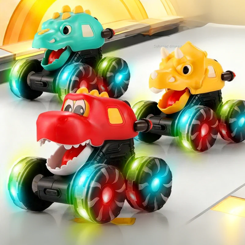 📢📢60 % DE RÉDUCTION !!!Voiture jouet dinosaure avec lumières, appuyez et partez🎁 - Image 9