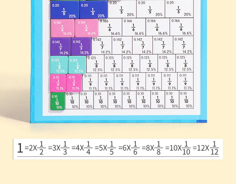 🏆VENTE DU DERNIER JOUR 50 % DE RÉDUCTION💖Puzzle de livre de fractions magnétiques pour enfants - Image 11