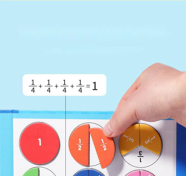 🏆VENTE DU DERNIER JOUR 50 % DE RÉDUCTION💖Puzzle de livre de fractions magnétiques pour enfants - Image 12