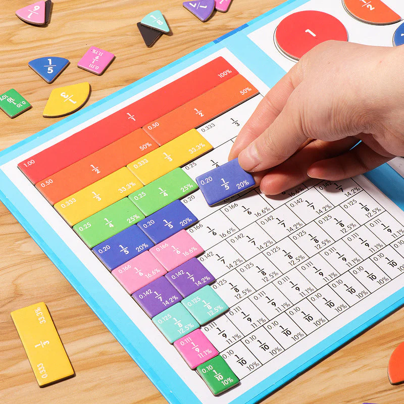 🏆VENTE DU DERNIER JOUR 50 % DE RÉDUCTION💖Puzzle de livre de fractions magnétiques pour enfants - Image 15