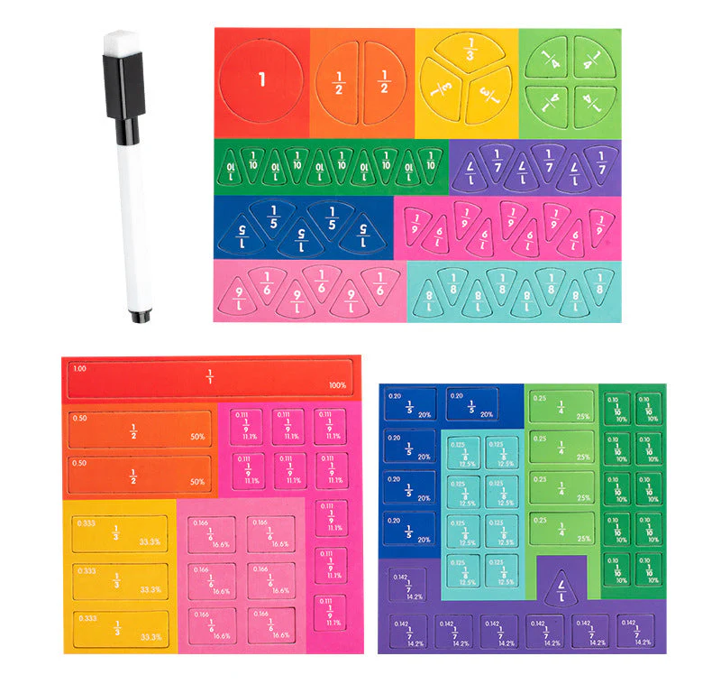 🏆VENTE DU DERNIER JOUR 50 % DE RÉDUCTION💖Puzzle de livre de fractions magnétiques pour enfants - Image 18
