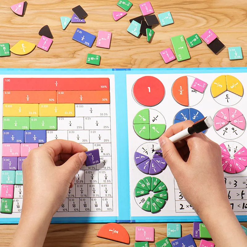 🏆VENTE DU DERNIER JOUR 50 % DE RÉDUCTION💖Puzzle de livre de fractions magnétiques pour enfants - Image 2