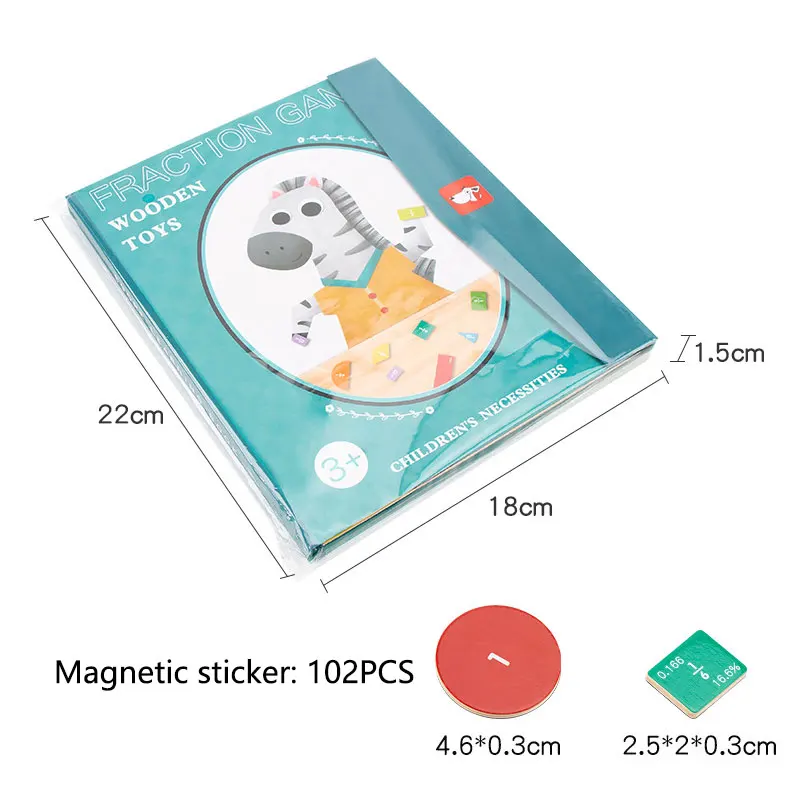 🏆VENTE DU DERNIER JOUR 50 % DE RÉDUCTION💖Puzzle de livre de fractions magnétiques pour enfants - Image 20