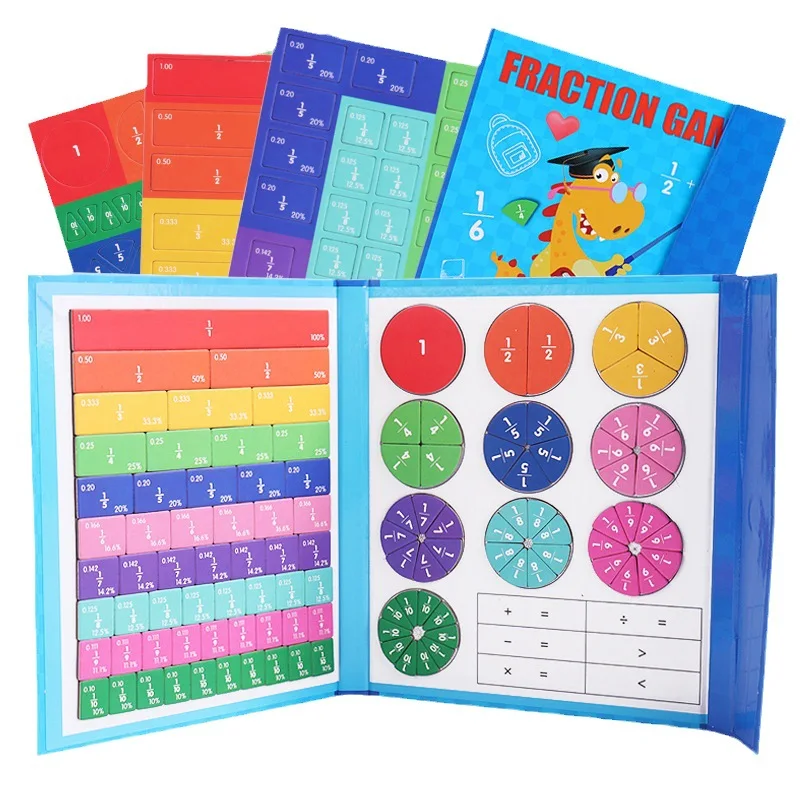 🏆VENTE DU DERNIER JOUR 50 % DE RÉDUCTION💖Puzzle de livre de fractions magnétiques pour enfants - Image 3