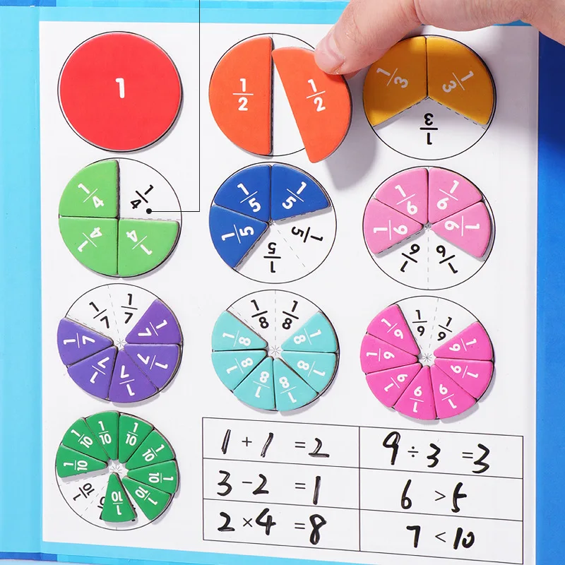 🏆VENTE DU DERNIER JOUR 50 % DE RÉDUCTION💖Puzzle de livre de fractions magnétiques pour enfants - Image 6