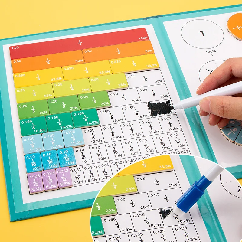 🏆VENTE DU DERNIER JOUR 50 % DE RÉDUCTION💖Puzzle de livre de fractions magnétiques pour enfants - Image 7
