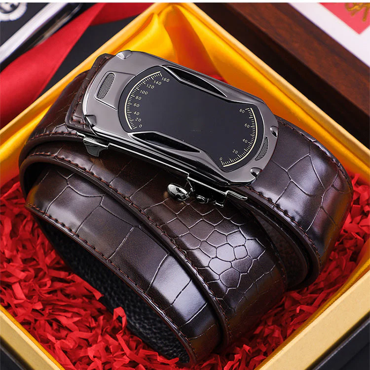 📢📢50 % de réduction!!!📍Boucle automatique pour homme avec motif crocodile - Image 3