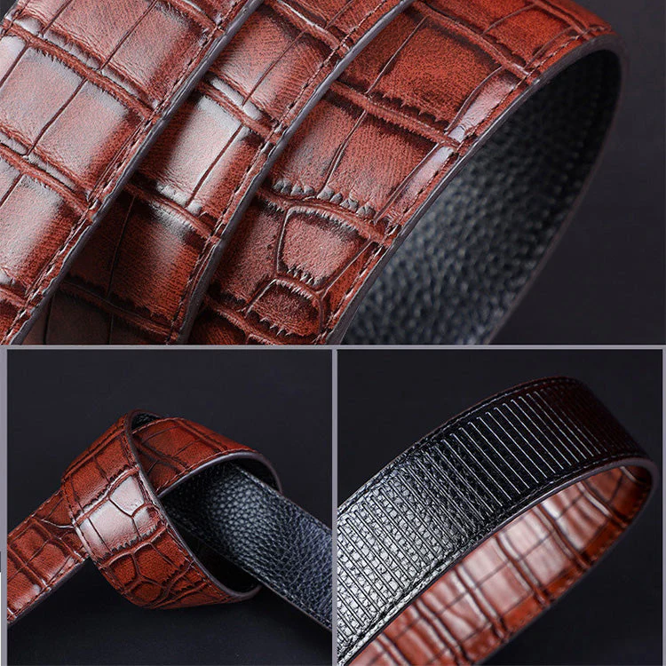 📢📢50 % de réduction!!!📍Boucle automatique pour homme avec motif crocodile - Image 5