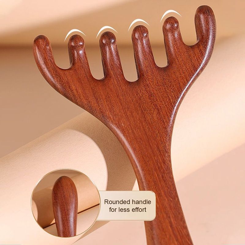 🌸🌸🎁🎁Peigne de massage méridien à six griffe