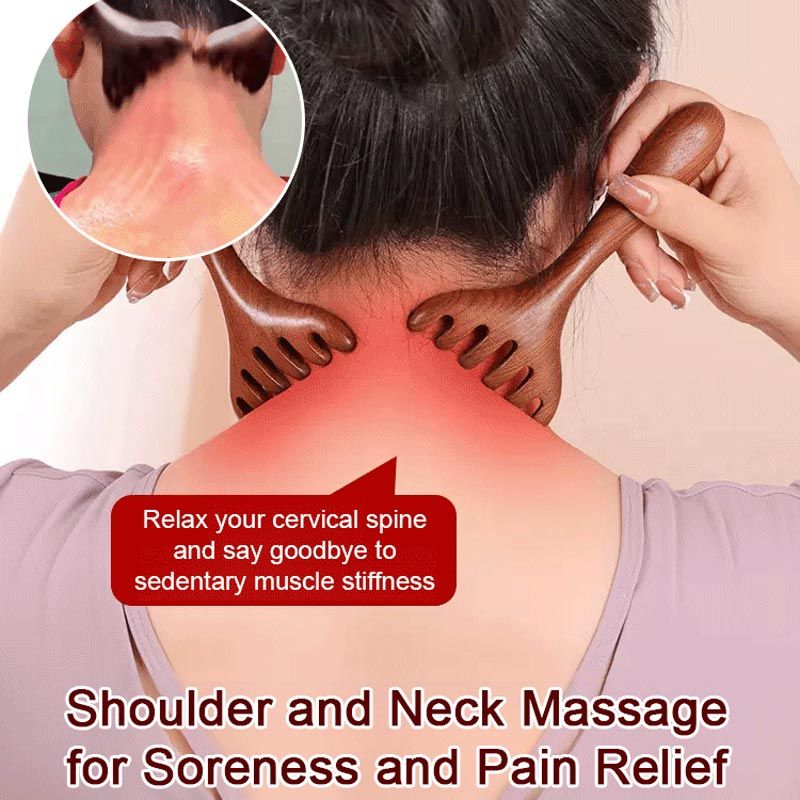 🌸🌸🎁🎁Peigne de massage méridien à six griffe - Image 6