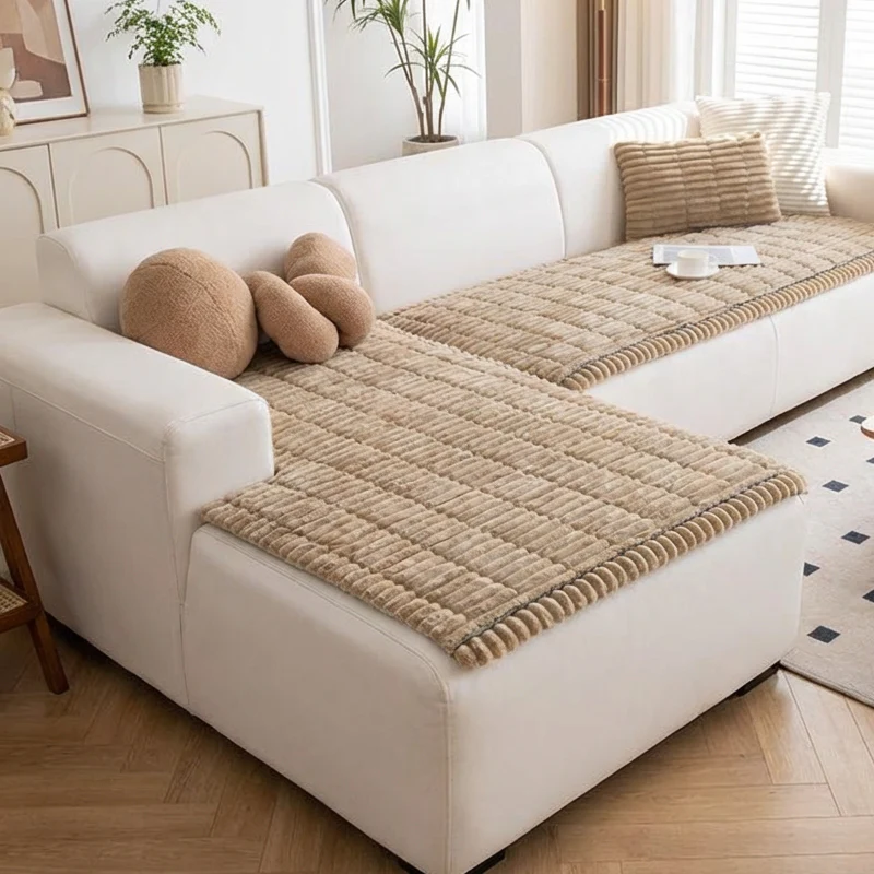 📢📢60 % de réduction !! ⏰Coussin de canapé antidérapant en velours côtelé matelassé