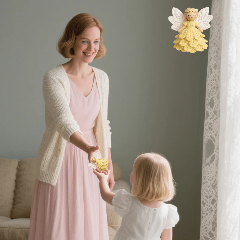 🔥Dernière vente du jour 50 % DE RÉDUCTION🎁Crochetez votre propre ange – Kit comple - Image 4