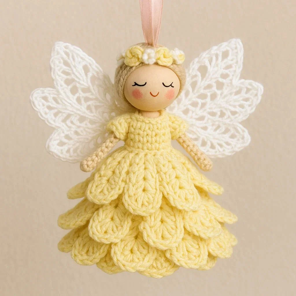 🔥Dernière vente du jour 50 % DE RÉDUCTION🎁Crochetez votre propre ange – Kit comple - Image 8