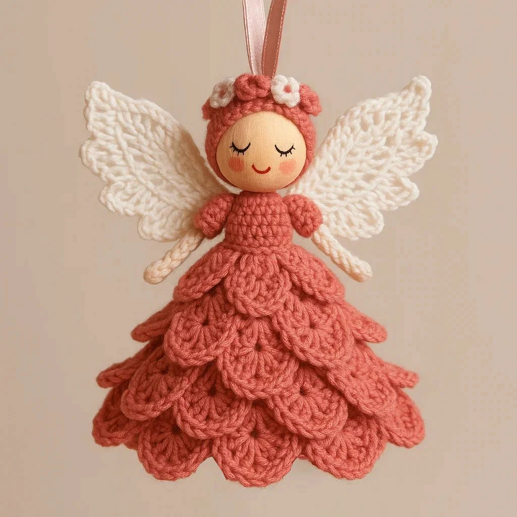 🔥Dernière vente du jour 50 % DE RÉDUCTION🎁Crochetez votre propre ange – Kit comple - Image 9