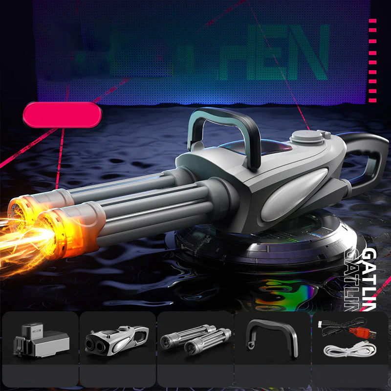 ⌛Temps limité 60% de réduction💥Double Barrel Gatling Electric Water Gun Set - Image 6