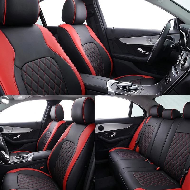 📢📢60 % de réduction !! ⏰Ensemble de 9 housses de siège en cuir universelles pour voiture - Image 2