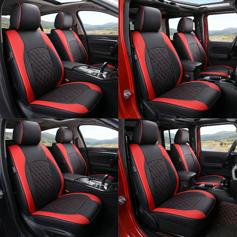 📢📢60 % de réduction !! ⏰Ensemble de 9 housses de siège en cuir universelles pour voiture - Image 3