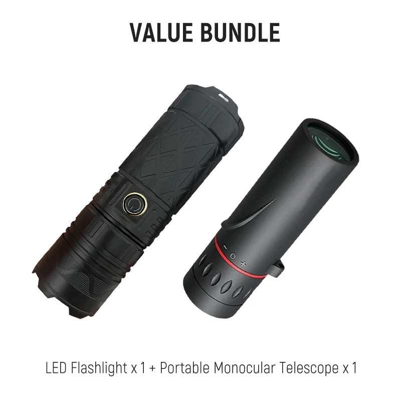 📢📢50 % de réduction !! ⏰Lampe Torche LED P50 Rechargeable avec Zoom Réglable - Image 10