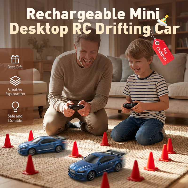 📢📢60 % de réduction !! ⏰Rechargeable Mini Desktop RC Drifting Car