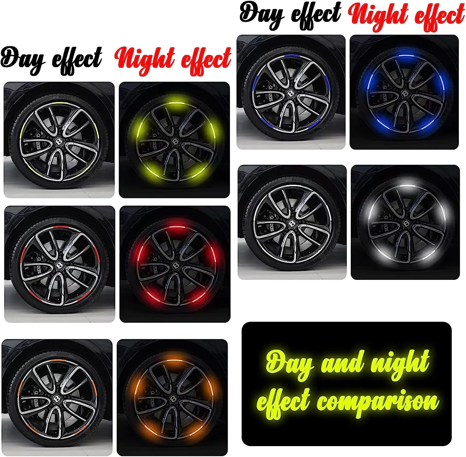 😎😎💥🚗Autocollants réfléchissants pour jantes de voiture(✨Les meilleurs objets décoratifs pour love Cars) - Image 5