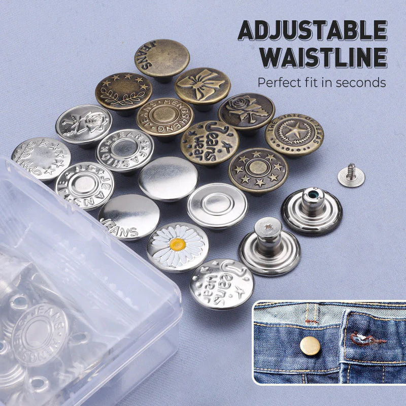 📢📢50 % de réduction !!! ✨ Jeans Amovibles Sans Couture - Boutons Magnétiques Invisibles pour un Style Adjustable et Confy 🧲🔗 - Image 2