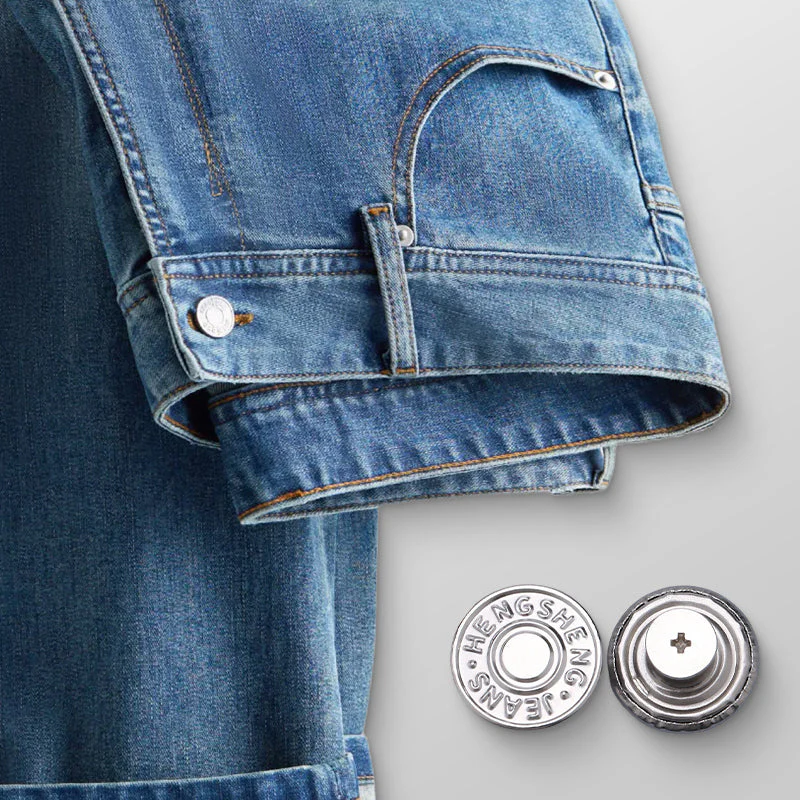 📢📢50 % de réduction !!! ✨ Jeans Amovibles Sans Couture - Boutons Magnétiques Invisibles pour un Style Adjustable et Confy 🧲🔗 - Image 7