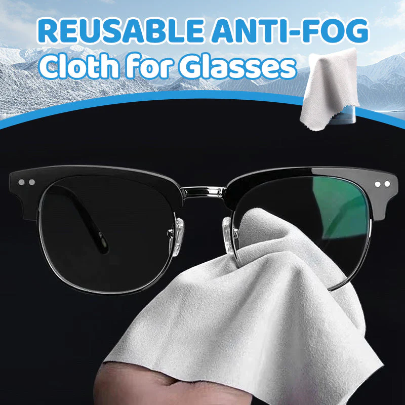 Reusable Anti-Fog Cloth for Glasses