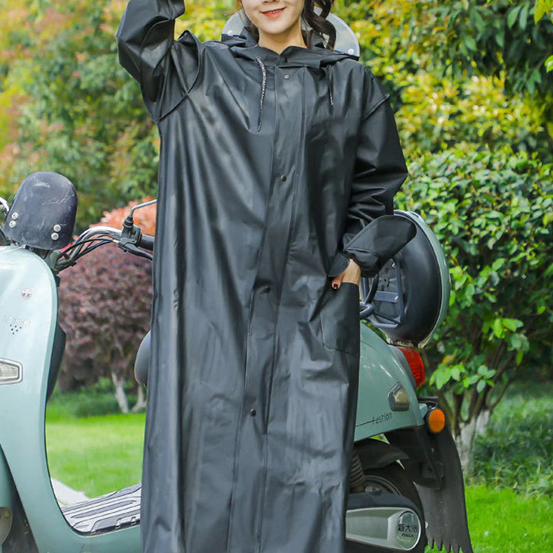 Imperméable à capuche réutilisable avec masque pour adultes✨ - Image 6