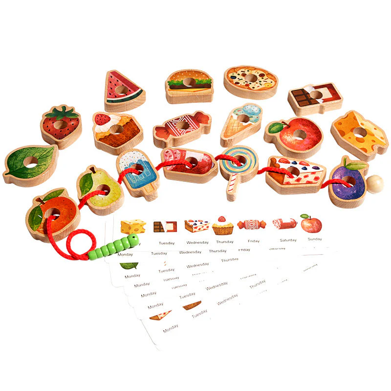 🐛 51% DE RÉDUCTION! ✨ Chenille Gourmande en Bois - Jouet à Tirer avec Corde pour Enfants dès 3 Ans (Développe la Motricité et la Créativité) 🌟🧒 - Image 9