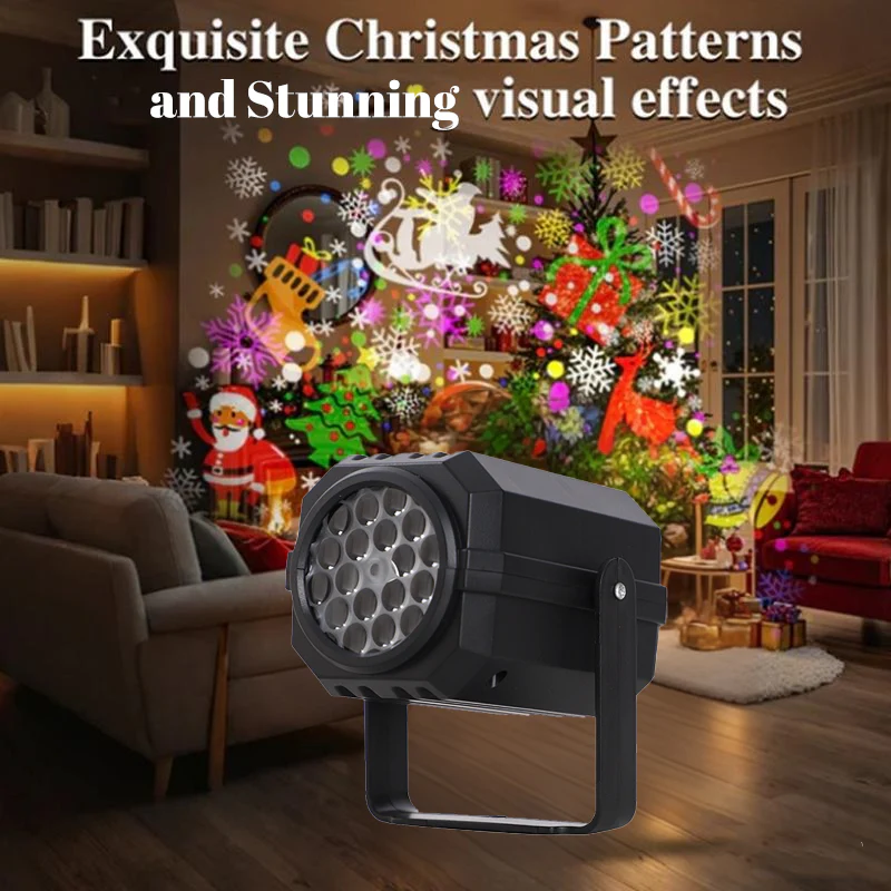 📢📢60 % de réduction !!!🎅Projecteur lumineux rotatif à LED avec motifs de Noël - Image 2