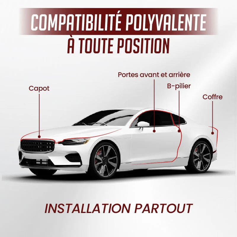Bande d'Étanchéité en Caoutchouc Anti-Bruit et Anti-Poussière pour Voiture - Image 6