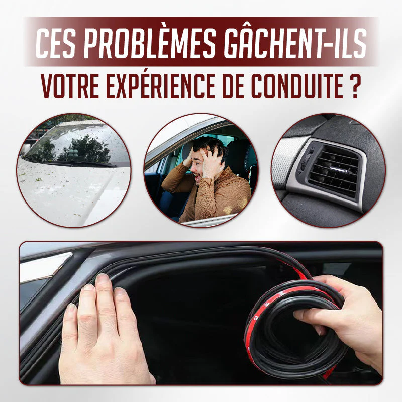 Bande d'Étanchéité en Caoutchouc Anti-Bruit et Anti-Poussière pour Voiture - Image 8