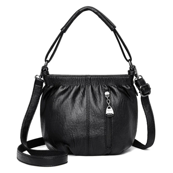 đąđą60 % de rĂ©duction !! â° Sac Ă main cube en cuir souple plissĂ© â Minimaliste, Ă©lĂ©gant & facile dâentretien đđ - Image 9
