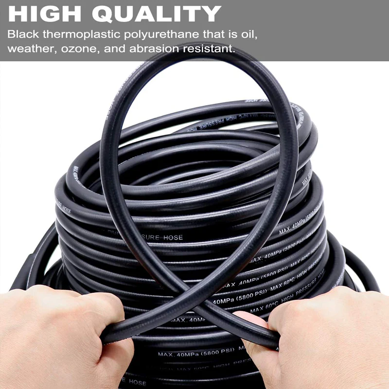 💦 60% DE RÉDUCTION ! 🚿 Kit de Nettoyage Haute Pression 5800 PSI pour Égouts - Buse Rotative et Flexible Renforcé pour Déboucher les Canalisations 🛠️✨ - Image 4