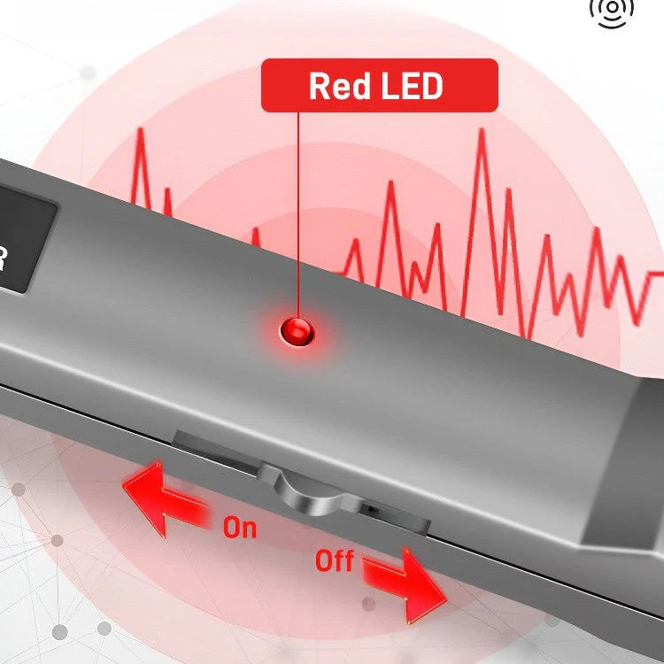 💥💥Détecteur de métaux à haute sensibilité, alarme clignotante à LED - Image 5