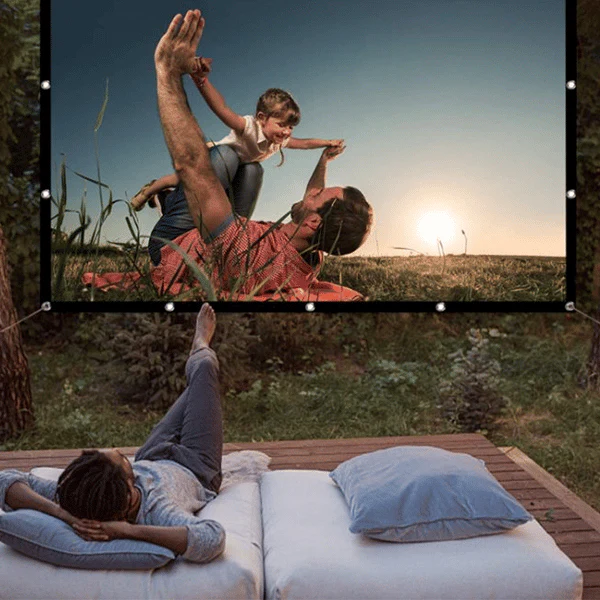 🔥 60% DE RÉDUCTION ! ✨ Écran Projection Portable Extérieur - Pliable et Réglable, Qualité 4K, Soirée Cinéma en Plein Air 🎬🌌 - Image 11