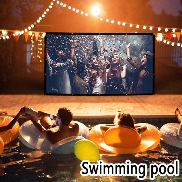 🔥 60% DE RÉDUCTION ! ✨ Écran Projection Portable Extérieur - Pliable et Réglable, Qualité 4K, Soirée Cinéma en Plein Air 🎬🌌 - Image 13