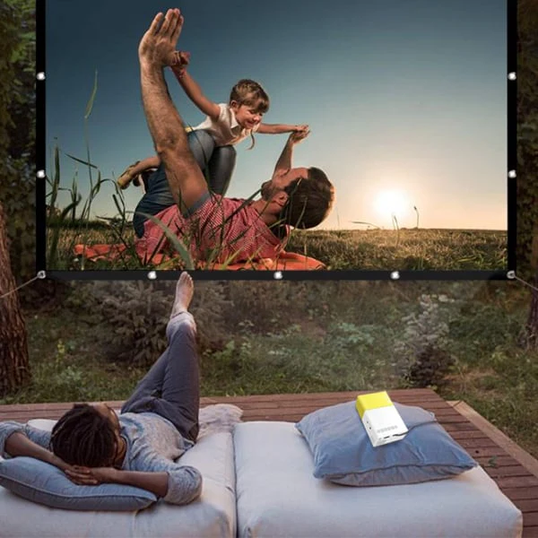🔥 60% DE RÉDUCTION ! ✨ Écran Projection Portable Extérieur - Pliable et Réglable, Qualité 4K, Soirée Cinéma en Plein Air 🎬🌌 - Image 14