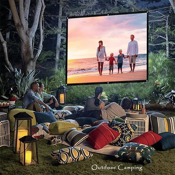 🔥 60% DE RÉDUCTION ! ✨ Écran Projection Portable Extérieur - Pliable et Réglable, Qualité 4K, Soirée Cinéma en Plein Air 🎬🌌 - Image 16
