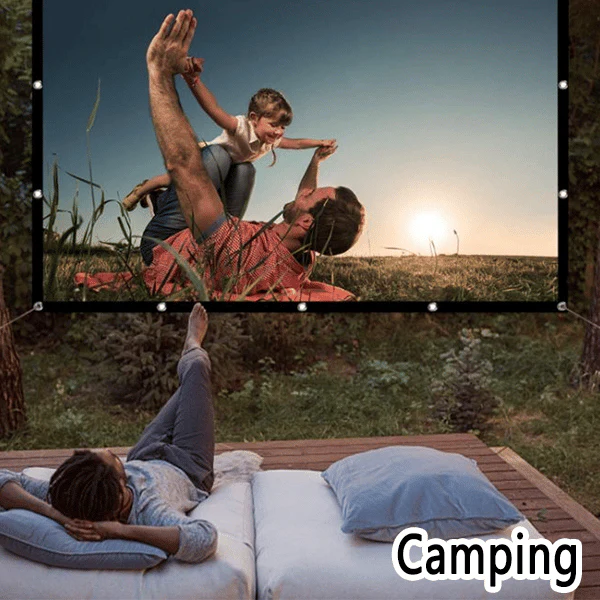 🔥 60% DE RÉDUCTION ! ✨ Écran Projection Portable Extérieur - Pliable et Réglable, Qualité 4K, Soirée Cinéma en Plein Air 🎬🌌 - Image 9