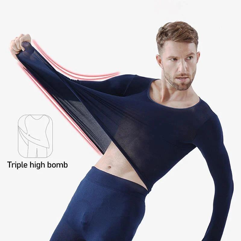 Vêtements intérieurs thermiques élastiques sans couture - Image 4