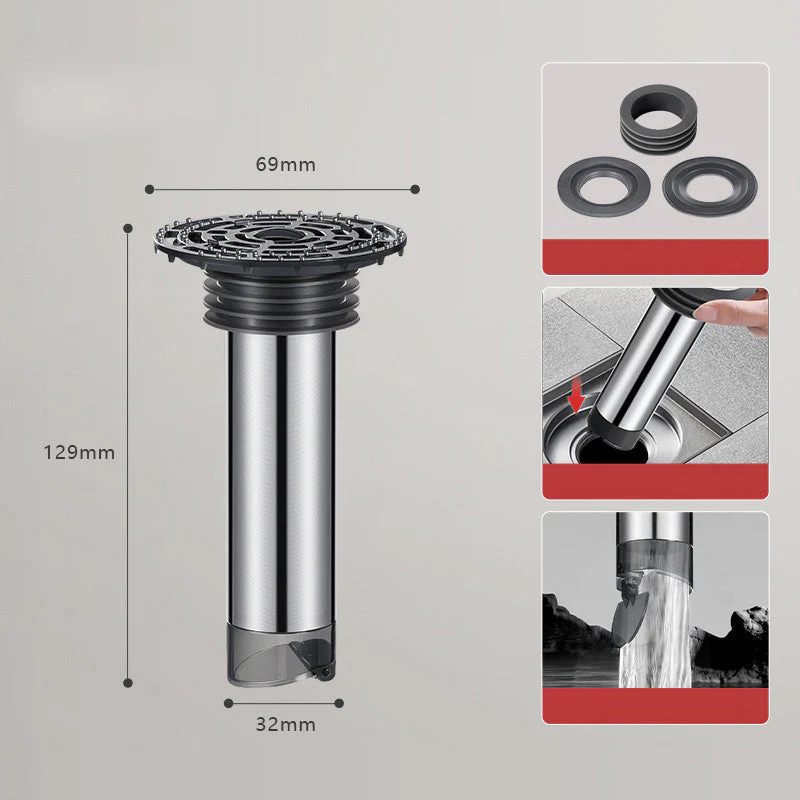 ✨🛁Drain de sol auto-fermant avec collecteur de cheveux - Image 10
