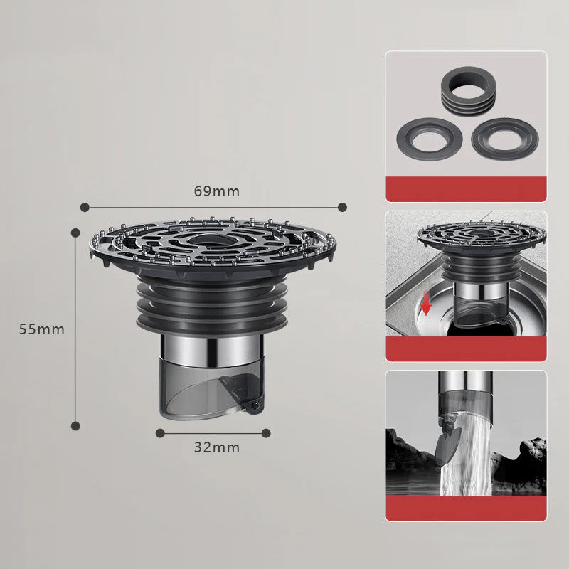 ✨🛁Drain de sol auto-fermant avec collecteur de cheveux - Image 9