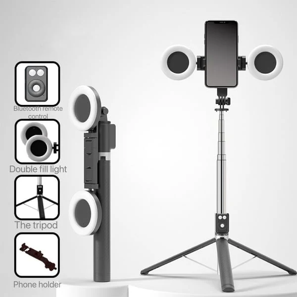 📢📢70 % de réduction !! ⏰Nouvelle perche à selfie Bluetooth 6 en 1 - Image 11