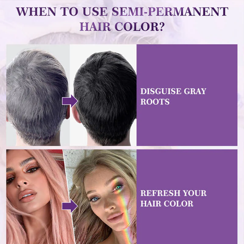 💥 Acheter 3 Obtenez 2 Gratuit 🌈 Couleur de cheveux semi-permanente longue durée haute définition avec couverture foncée à 100% - Image 13