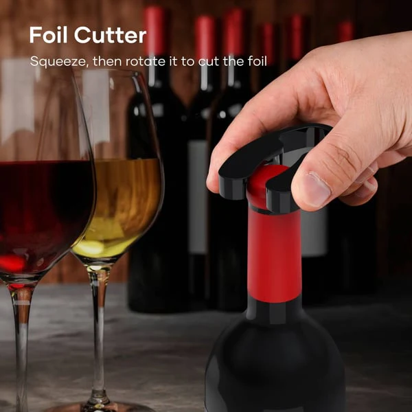 📢📢50 % de réduction !! ⏰ Set d'ouvre-bouteilles électriques – Puissant, Une touche automatique & Rechargeable USB 🔋 - Image 5
