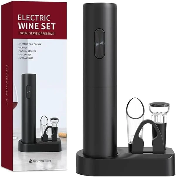 📢📢50 % de réduction !! ⏰ Set d'ouvre-bouteilles électriques – Puissant, Une touche automatique & Rechargeable USB 🔋 - Image 8